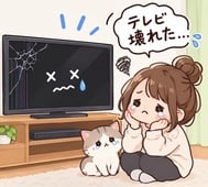 아침부터 TV가 망가졌어요...